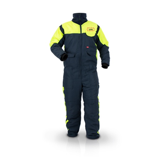 [X28CLogo-LB-XS] CLASSIC COLD STORE COVERALL X28C WITH LOGO (XS, Left Breast)