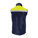 Diepvries bodywarmer Classic, marine/geel met reflectie