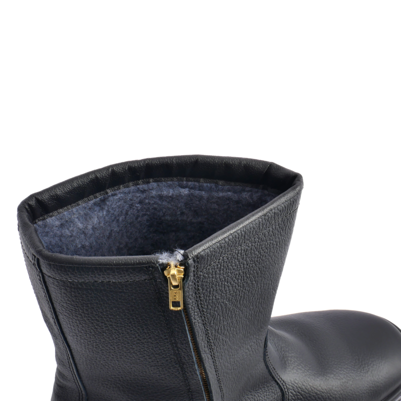 ZIP-SIDED LEATHER FREEZER BOOT FB993