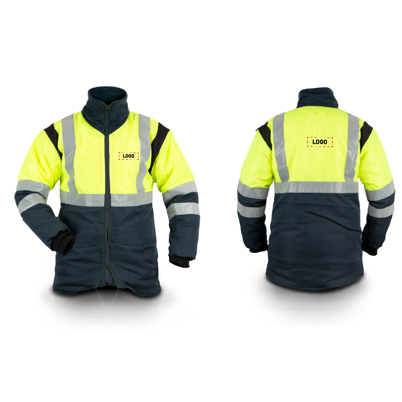 VESTE FRIGORISTE CLASSIC AVEC BANDES REFLÉCHISSANTES X28JHV (AVEC LOGO)