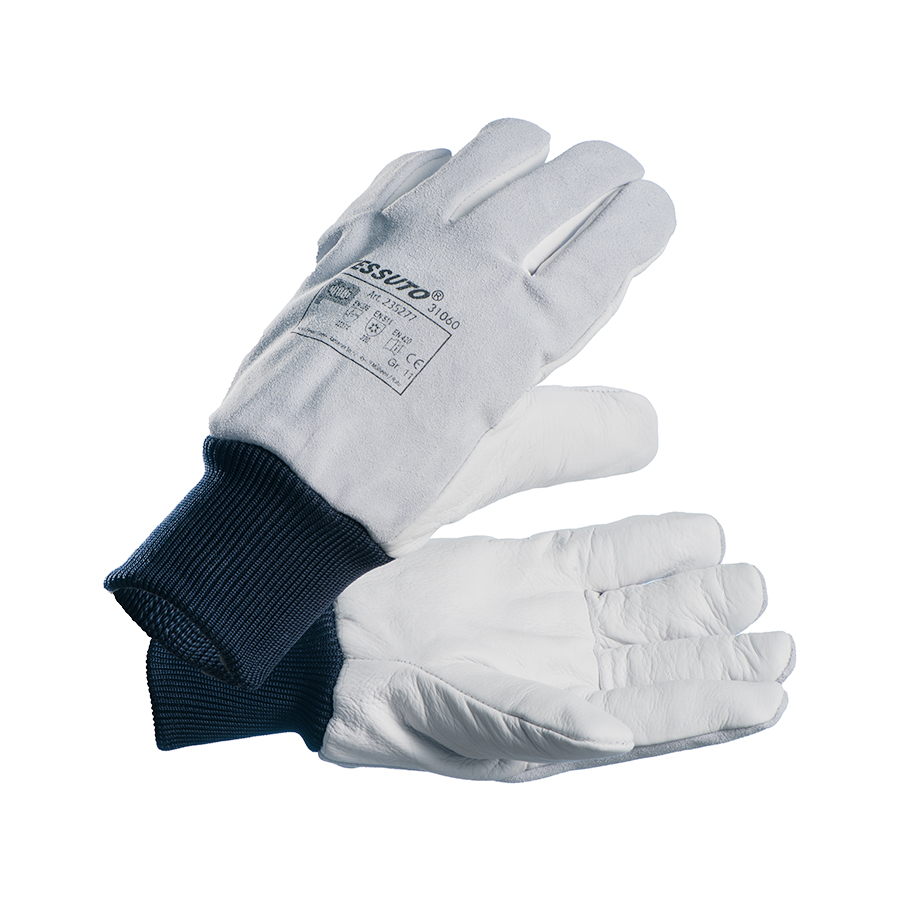 Tessuto Chrome Leather Freezer Gloves