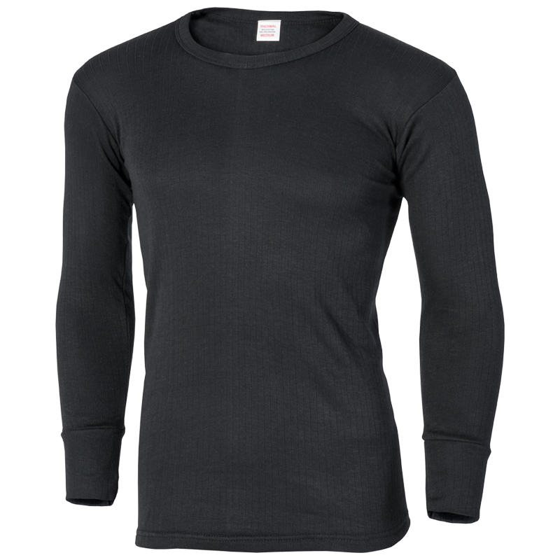 Thermoshirt met Lange Mouwen in Zwart
