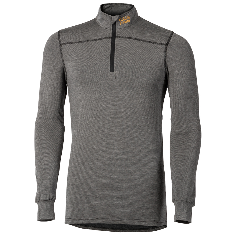 T-shirt manches longues en fibre de carbone café Goldfreeze®