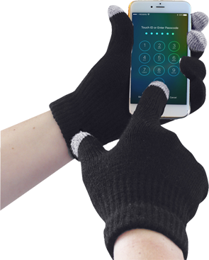 Guanti Lavorati a Maglia Touchscreen