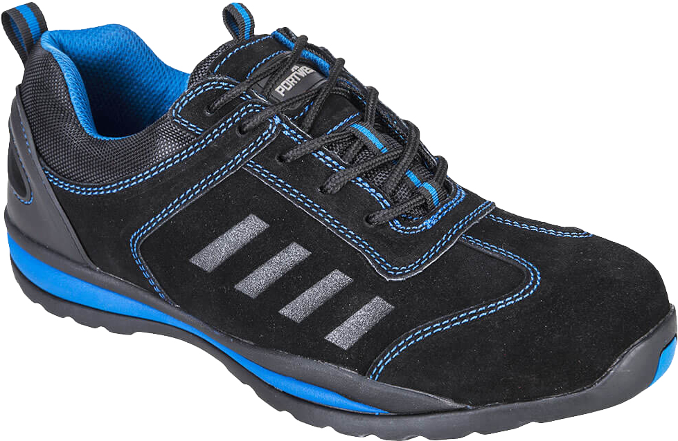 Steelite Lusum Safety Trainer in Black/Blue 