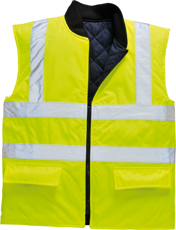 Gilet reversibile ad alta visibilità