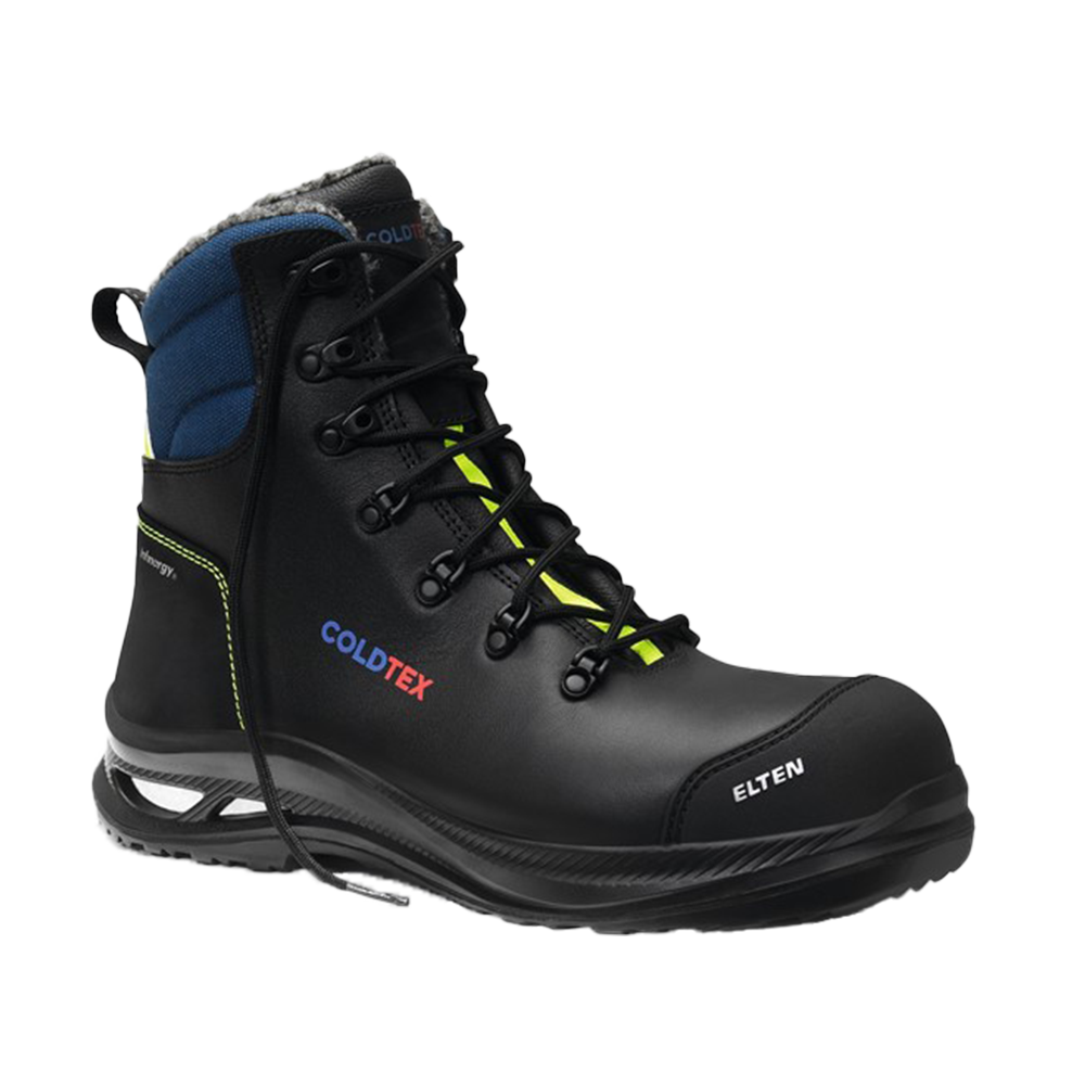 Cold Tex schoenen Helsinki, gevoerd, XXG, vetersluiting, zwart, Hoog, ESD S3S SC CI