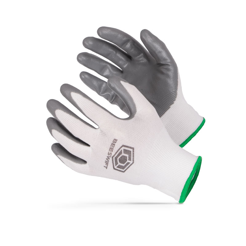 CLASSIC WHITE NITRILE-FOAM DIPPED PALM PICKING GLOVE FG120