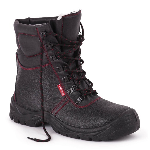 [PS420-3 (36)] POLARSNUG - LACE-UP FUR LINED LEATHER BOOT PS420 (3 (36))