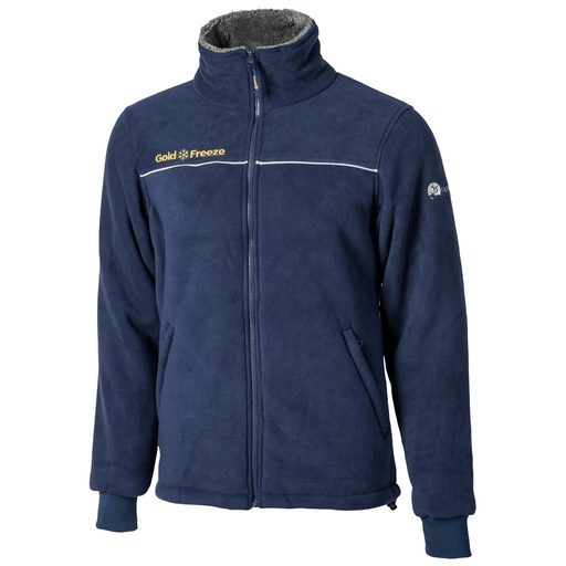 [5005020] Goldfreeze® Caribou® Deep Fleece Jacket (Navy/Yellow)