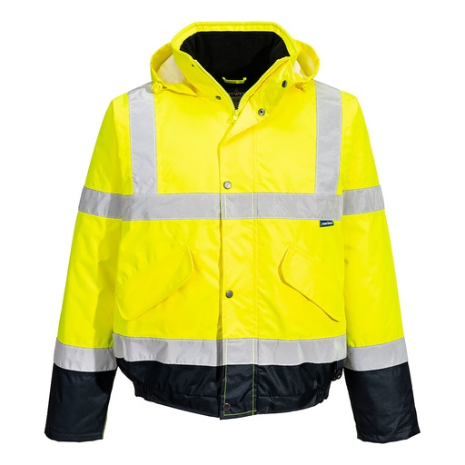 [530S266] Hi-visibility Two Tone Bomber Jacket