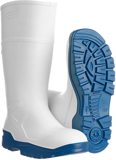 [730FD84] Bottes de travail Wellington PU blanc agroalimentaire