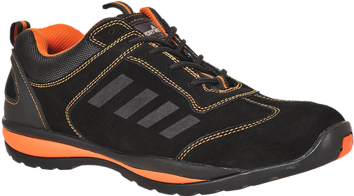 [730FW34O] Steelite Lusum Veiligheidssportschoenen in Zwart/Oranje