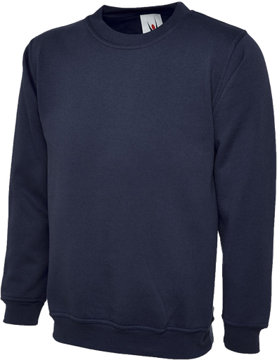 [W640UC211] Dames Marineblauw Deluxe Crew Neck Sweater