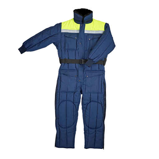 [CT311066201] Diepvriesoverall Classic marine/korenblauw met reflectie