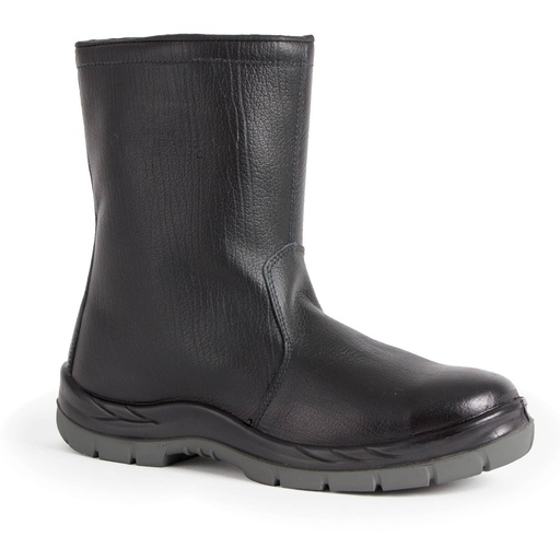 [FB993] BOTAS DE TRABAJO TÉRMICAS DE CUERO CON CREMALLERA LATERAL FB993