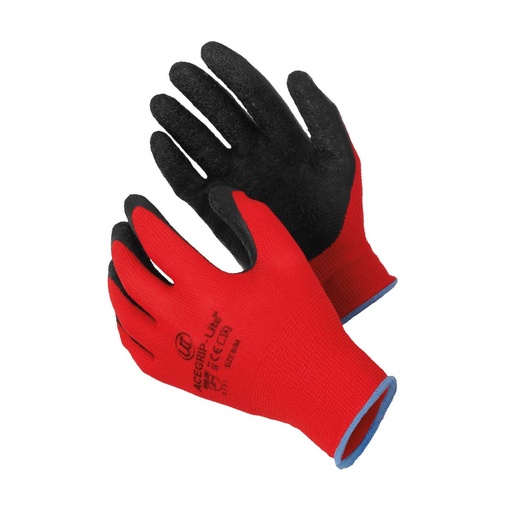 [FG102] GUANTI IN POLIESTERE SPALMATI IN LATTICE FG102