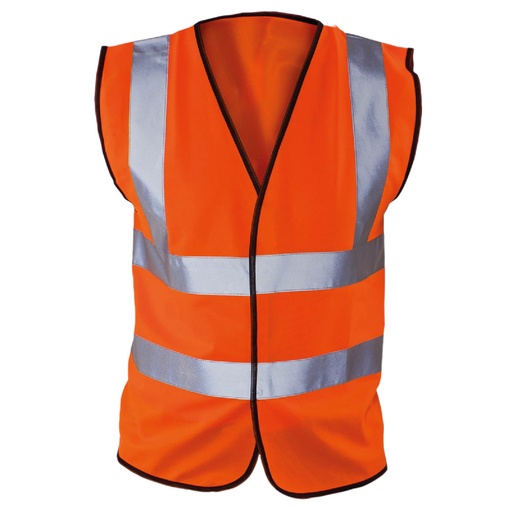 [FO24] CHALECO NARANJA CON REFLECTANTES - ALTA VISIBILIDAD FO24
