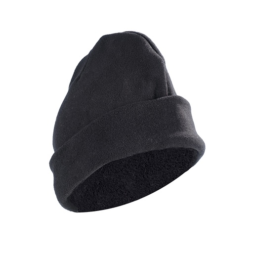 [T31094] Cappello in pile nero e blu Tessuto