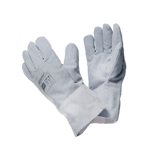 [T31065] Guantes De Cuero Con Puños Para Frío Extremo - Tessuto